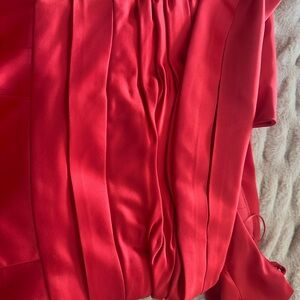 Kay Unger NWOT Vibrant Red off shoulder Dress